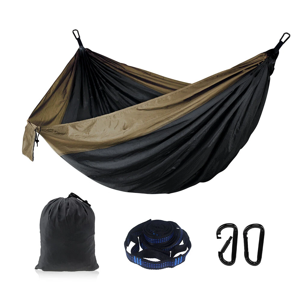 (image for) IPRee Portable Parachute Hammock 270x140cm Camping Survival Outdoor Indoor Hammock for Backyard Patio Hiking Travel